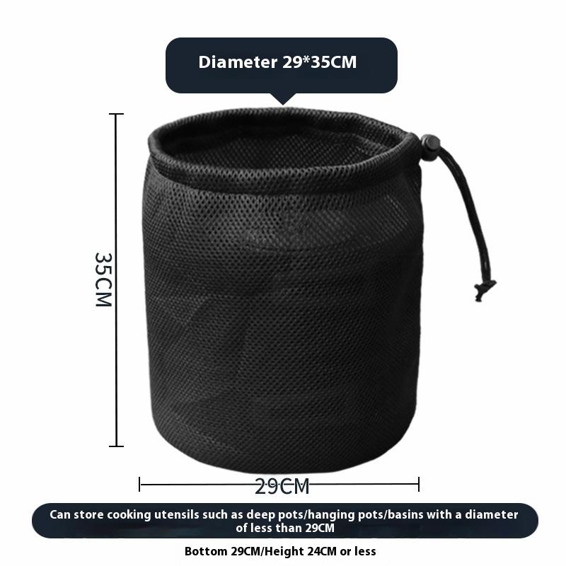 Drawstring Pocket BBQ Water Cups Tableware Organizer Outdoor Camping Storage Protective Bags Portable Picnic Cookware Mesh Bag