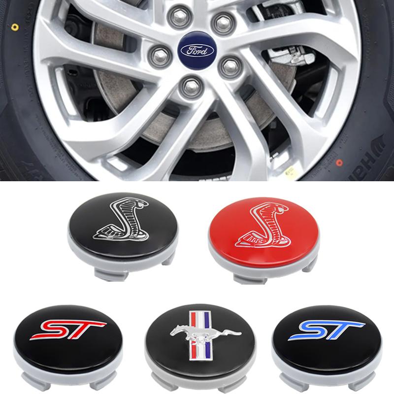 Pro Ford ST Line Focus Mustang Fiesta MK2 Ranger Kuga MAX F150 Mondeo 4ks 54mm Kovový emblém auta Kryt středu kola Poklička disku