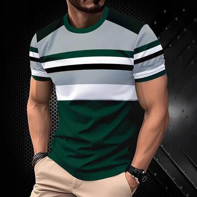 Summer Men'S T Shirt Print Casual Short Sleeve 3d T Shirts Fashion Streetwear Crew O-Neck Pullover Oversized Male Trend Clothing