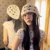 Bohemian Style Crochet Hollow Knitted Hat Bow Ethnic Style Hat Weave Cap  Apparel Accessories