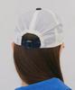 POEV Flower Shirring Ball Cap - White/Navy