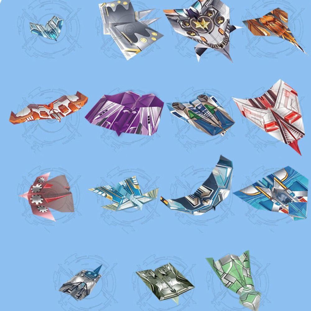 Art Learning Handmade Airplane Origami Paper Versatile Paper Aircraft Toy  Kids Toddlers Children