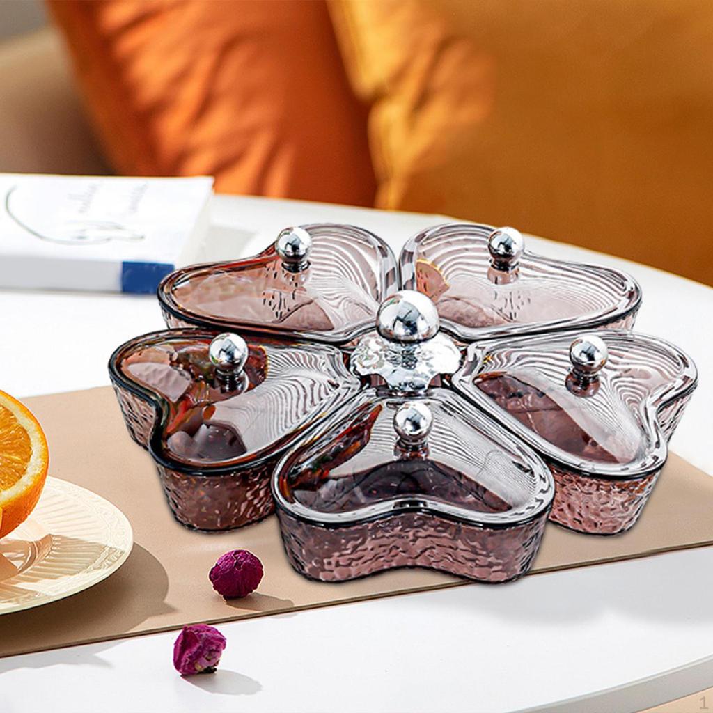 360° Rotating Tray for Dried Fruits and Candy Storage