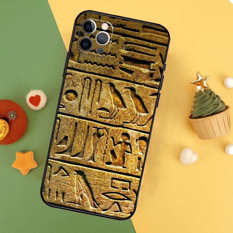 Egyptian Hieroglyphics Phone Case For iPhone 17 16 16E 15 14 12 11 13 Pro Max 12 13 Mini 17Air Shockproof Cover