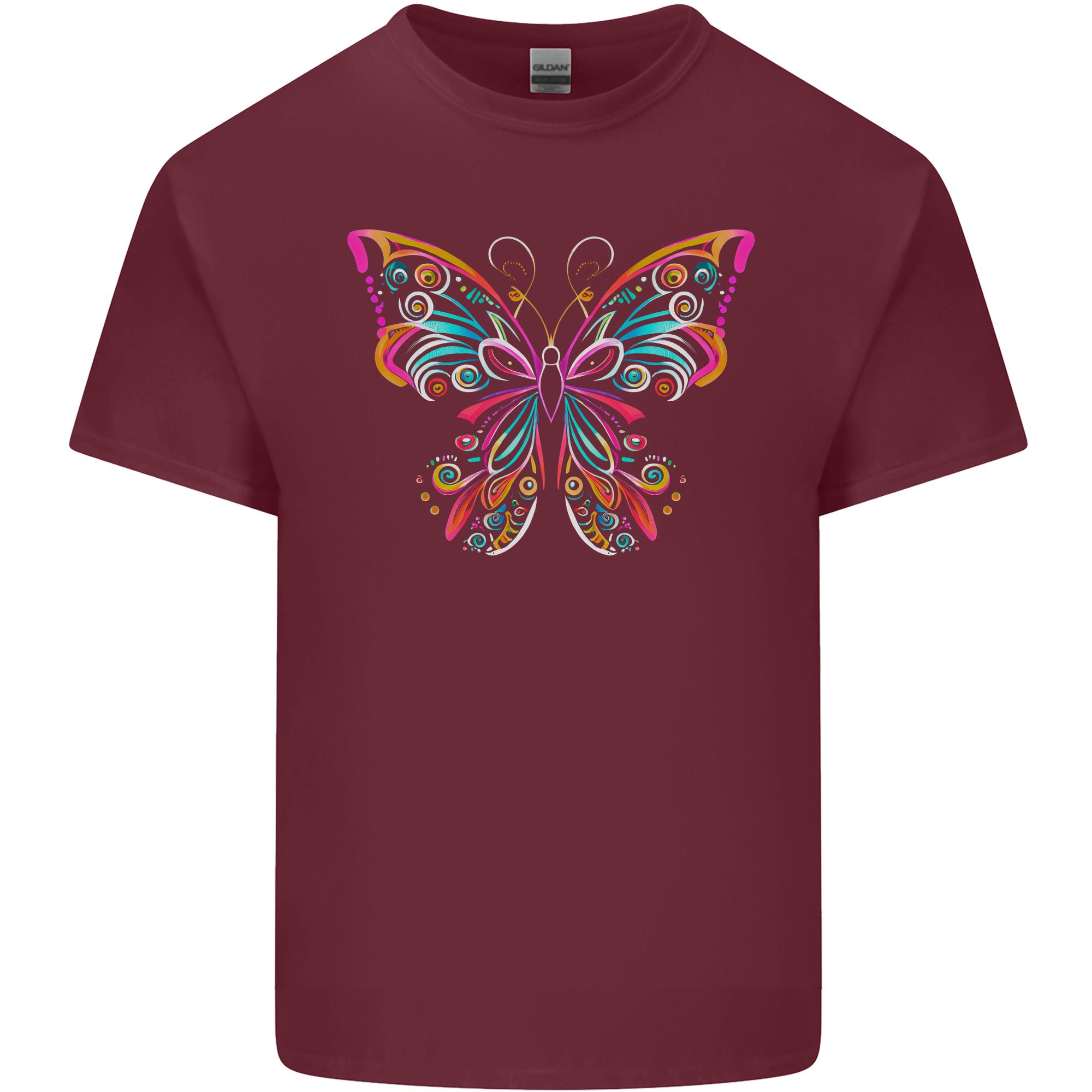A Colourful Butterfly Unisexs Light Cotton TShirt S