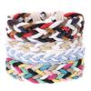 Retro Woven Cowhide Leather Men's Bracelet Set - European & American Handmade DIY Knot