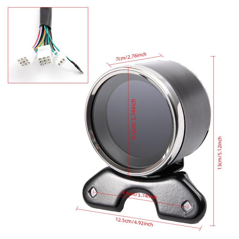 Motorbike Multi-functional Gauges Instruments Motorcycle Digital Odometer Speedometer Tachometer Fuel Level Meter Indicator Led