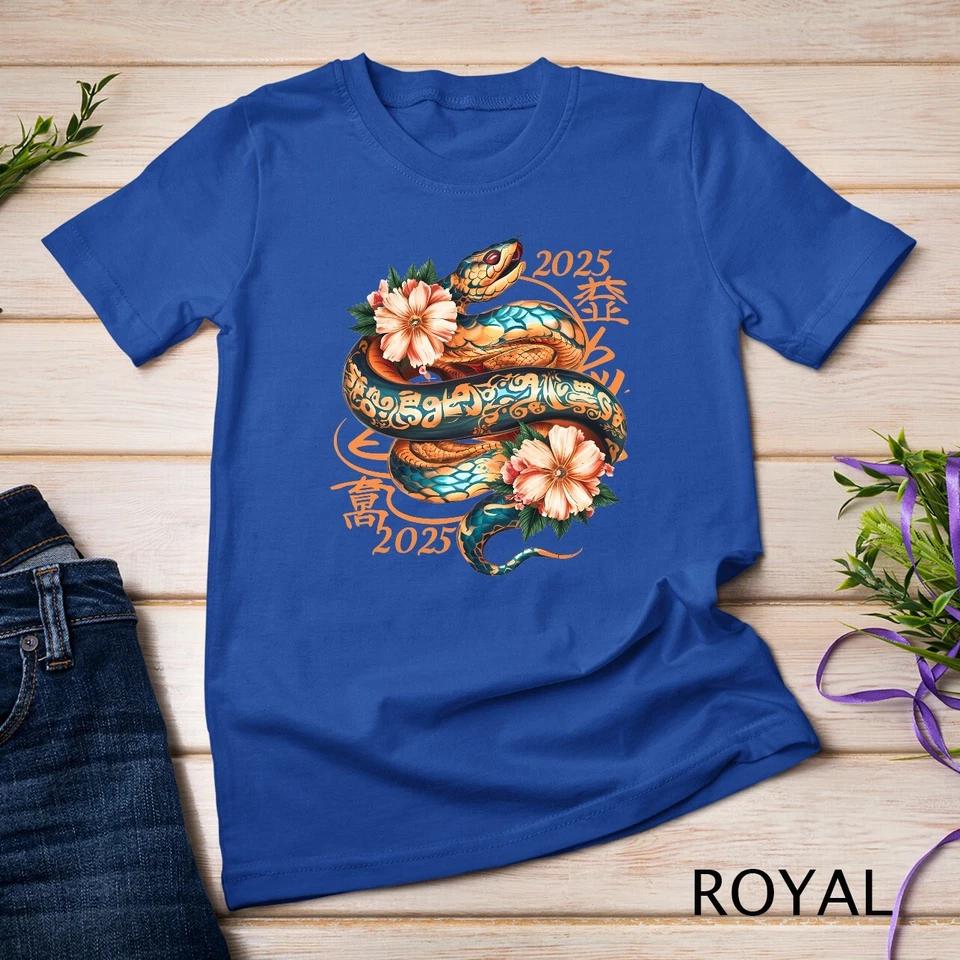 Chinese New Year Snake Lunar New Year 2025 Year of the Snake Unisex T-shirt 10 3XL