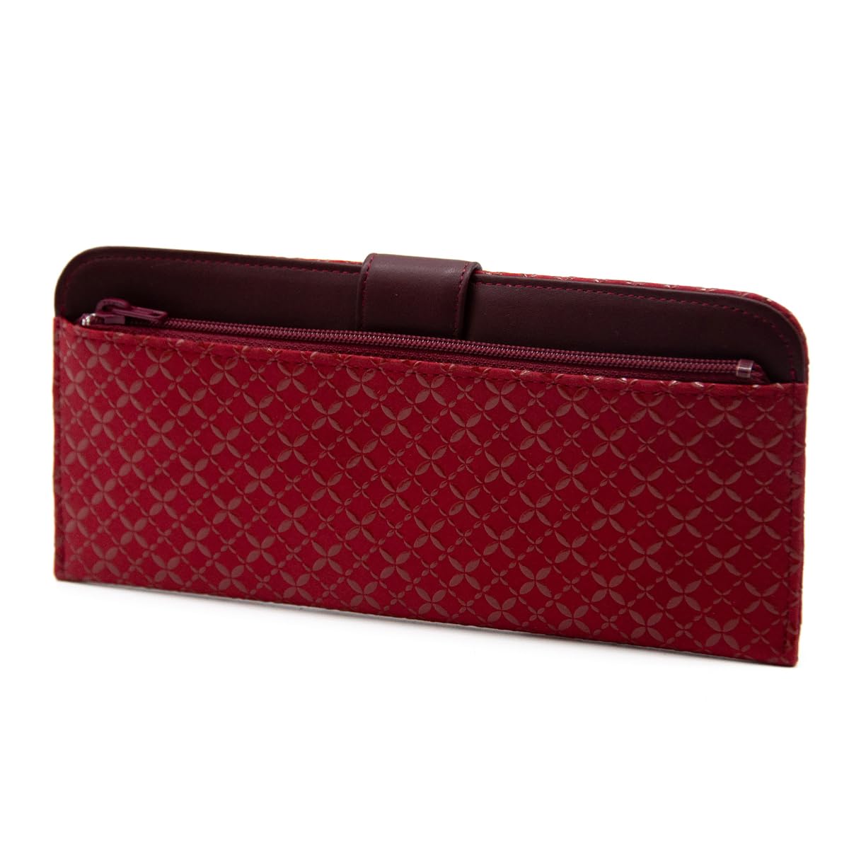 

Inden Long Gusseted Red ground Red lacquer [Indenya] Wallet, Billfold, Wallet, Coin, Deerskin, Lacquer, Crafts, No.2107 ([23-179] - Cloisonné)