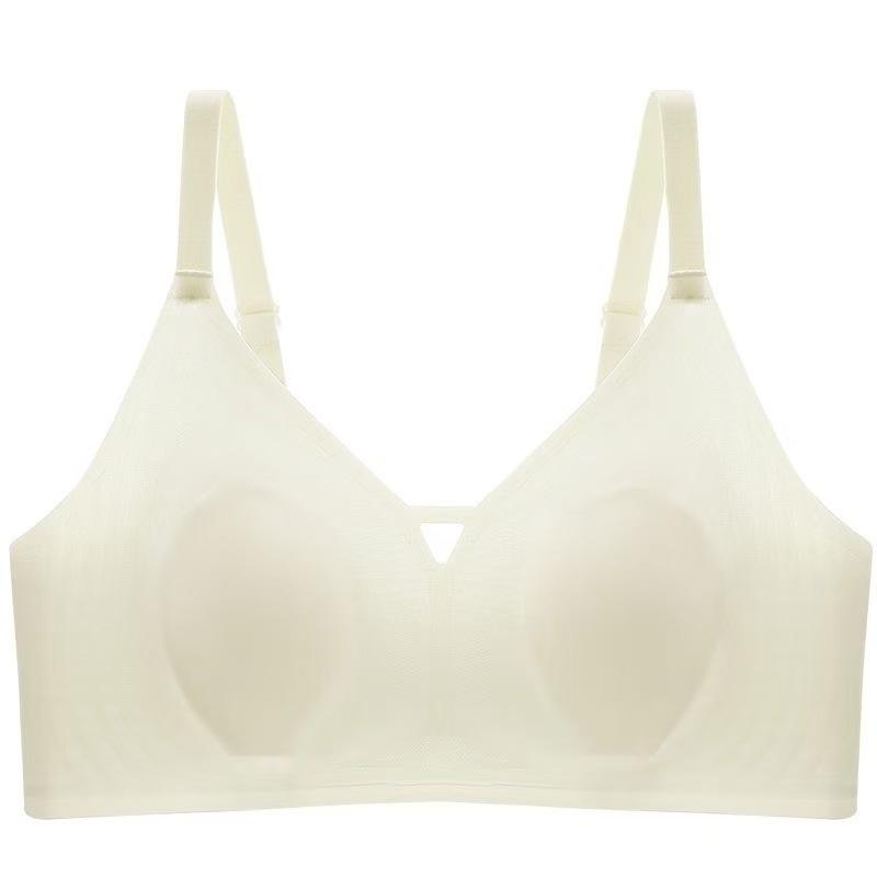 Women Seamless Wirefree Push Up Bra Comfortable Gathering Breathable Anti Sagging Lingerie