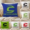 Fashion C-Cannondale Cushion Cover Silky Short Plush Sofa Pillow Cover Hidden Zipper Soft Dustproof Case for Home Decor