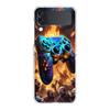 Phone Cover For Samsung Galaxy Z Flip 7 6 5 4 Case Transparent For Samsung Z Flip 3 Hard PC Foldable Bag Game Controller Graphic