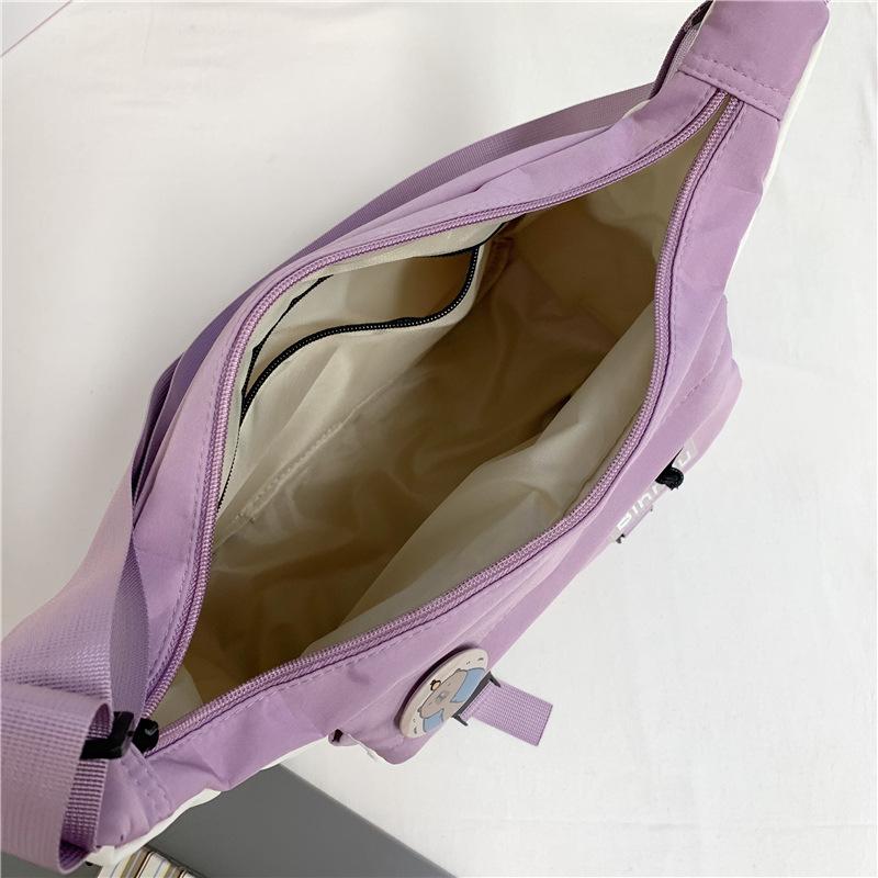 Spring and summer new messenger bag men's trendy brand large capacity ins shoulder bag Japanese casual mailman bag versatile small satchel