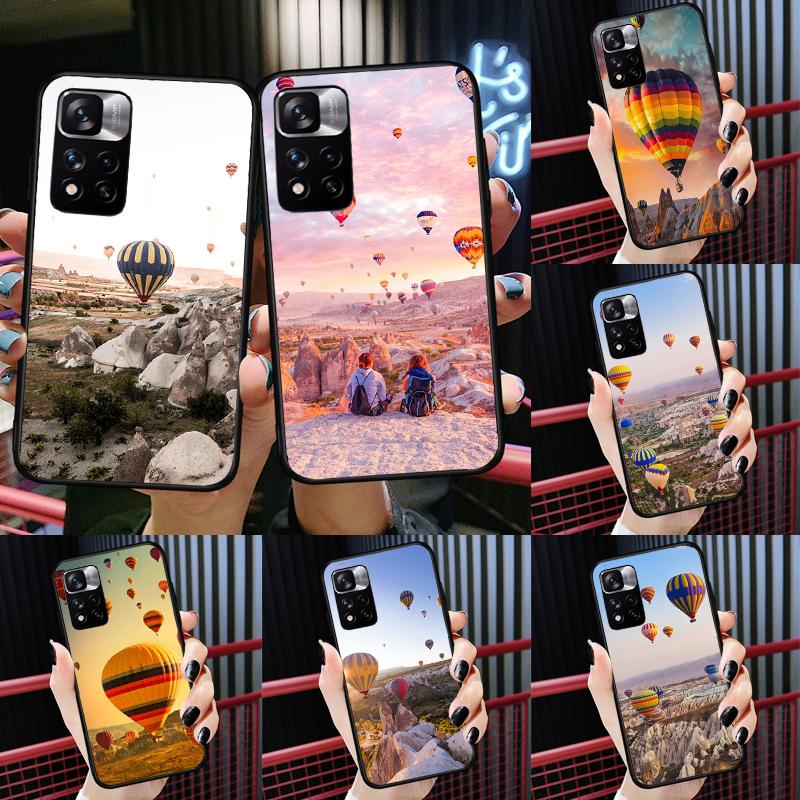 Hot Air Balloon Travel Mountain Case For Xiaomi Redmi Note 14 13 11 9 10 12 Pro 9S 10S 11S 12S Redmi 10C 12C 13C 14C Cover