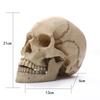 1:1 Human Head Skull Statue for Home Decor Resin Figurines Halloween Decoration Sculpture Medical Teaching Sketch Model Crafts