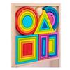 Children's Wooden Rainbow Stacking Blocks - Educational Geometric Tower Toy