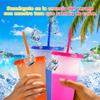 10 Stück 24oz Transparente Wiederverwendbare Becher mit Deckeln und Strohhalmen Eiskaffee Wasserflasche Kalte Smoothie-Becher für Partys Getränke