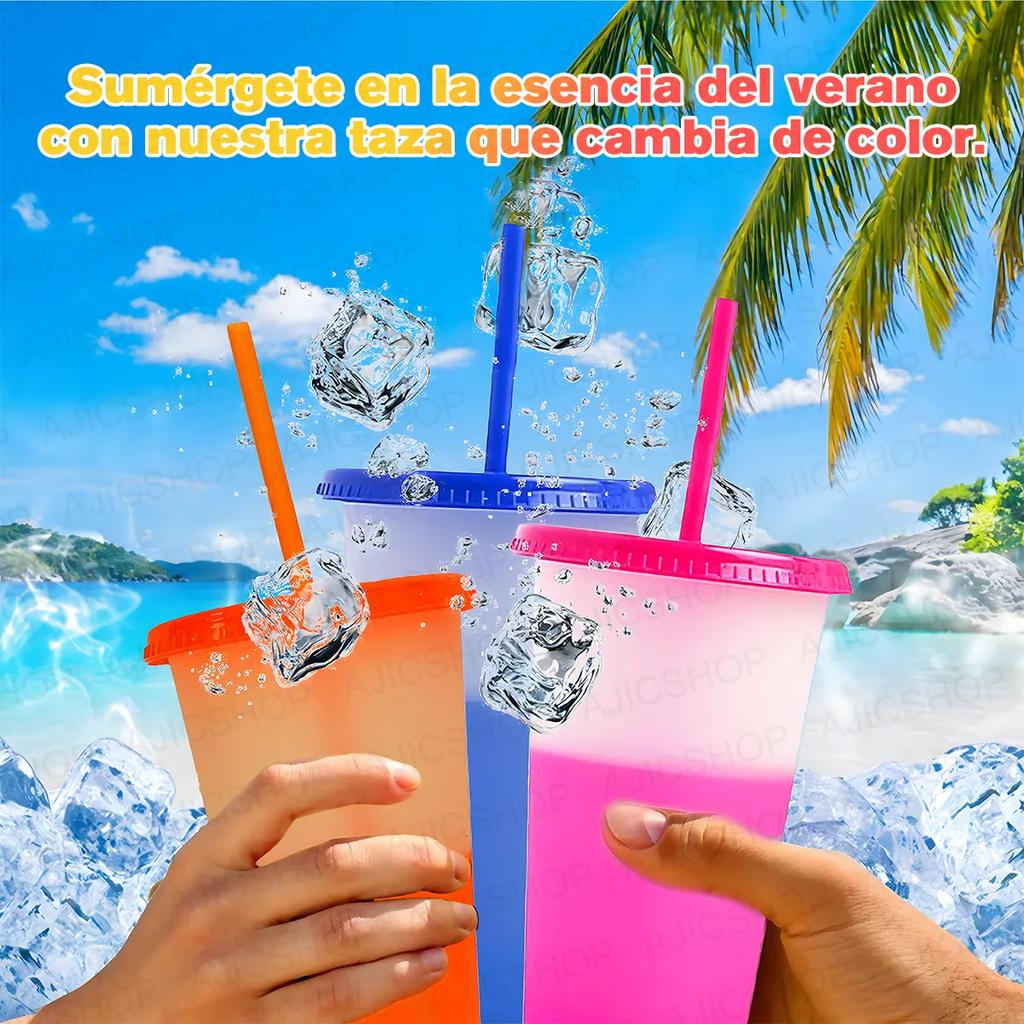 10 Stück 24oz Transparente Wiederverwendbare Becher mit Deckeln und Strohhalmen Eiskaffee Wasserflasche Kalte Smoothie-Becher für Partys Getränke