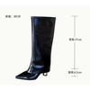 Fashion New Style Retro Fashion Pointed-toe Trouser Leg Boots Spring and Autumn Temperament Special-shaped Heels High-end Long-leg Boots