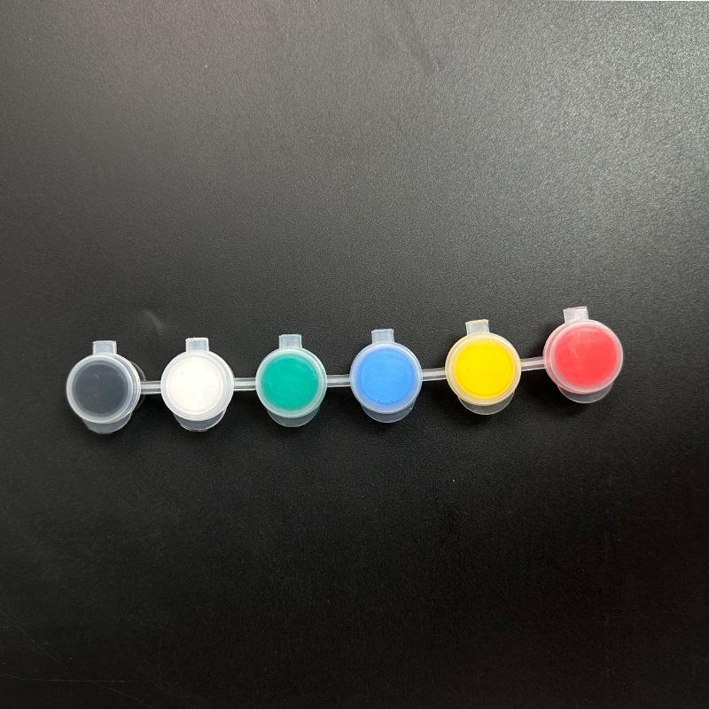 

Набор акриловых красок 12 цветов для детей - Идеально для искусства в детском саду, граффити, рукоделия и росписи гипса 2ml, single strip without packaging