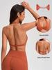 European & American V-neck Halter Backless Wire-free Sports Bra YG-1005