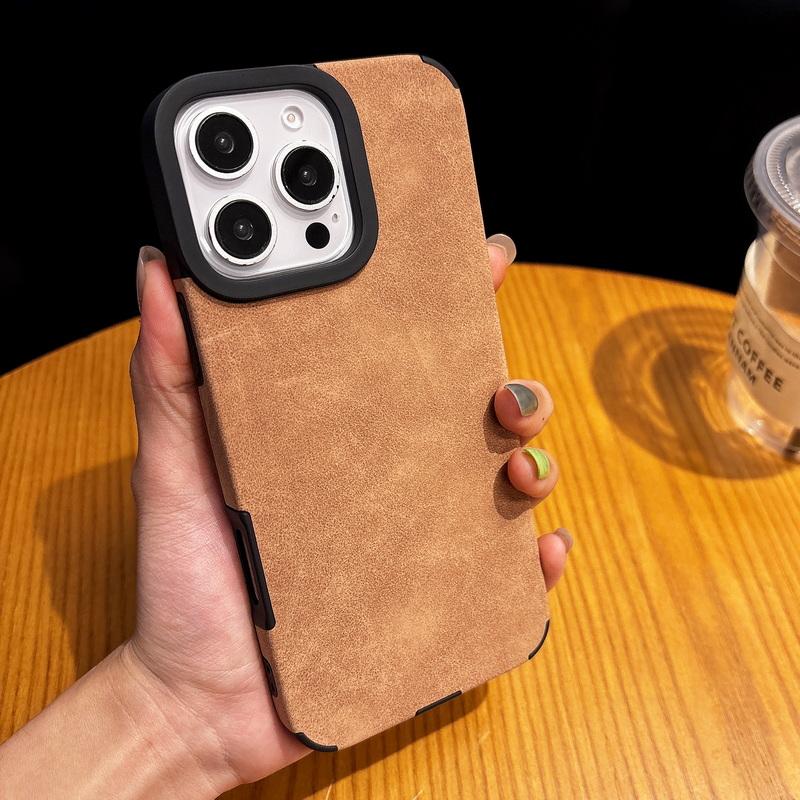 

Винтажный кожаный матовый магнитный чехол для iPhone 16 Pro Max 15 Pro 14 13 12 11 однотонный тонкий мягкий противоударный чехол для телефона Magsafe iPhone 11 хаки