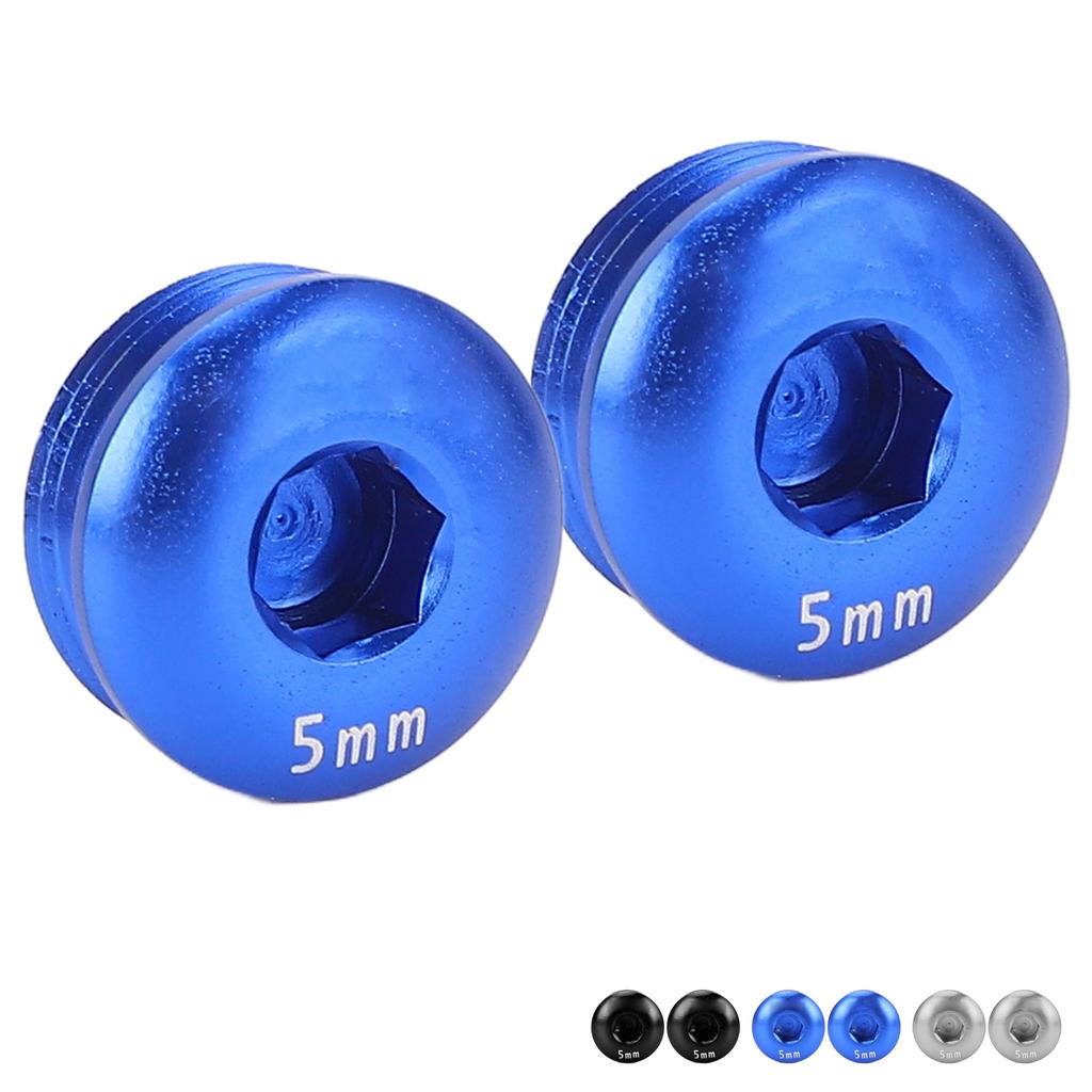 Cycle Pedal Screw Cap Aluminum Alloy M14 Thread 5MM Pedal Screw Cover for Mountain Cycle