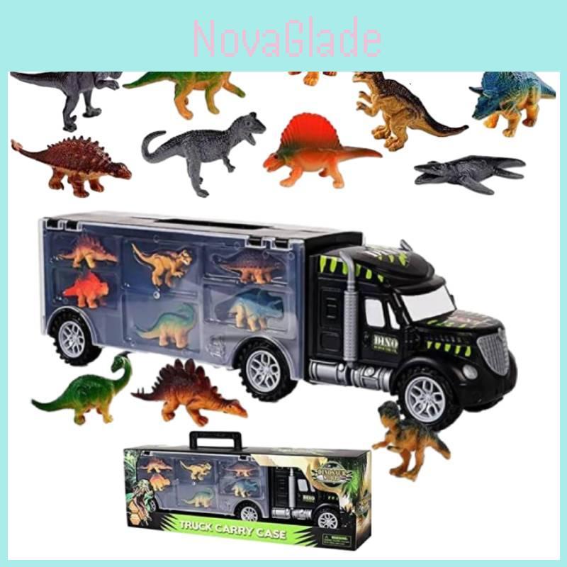 Caminhão de Transporte de Dinossauros Brinquedo Cabeça Grande e Contêiner Portátil Mais Vendido Transfronteiriço