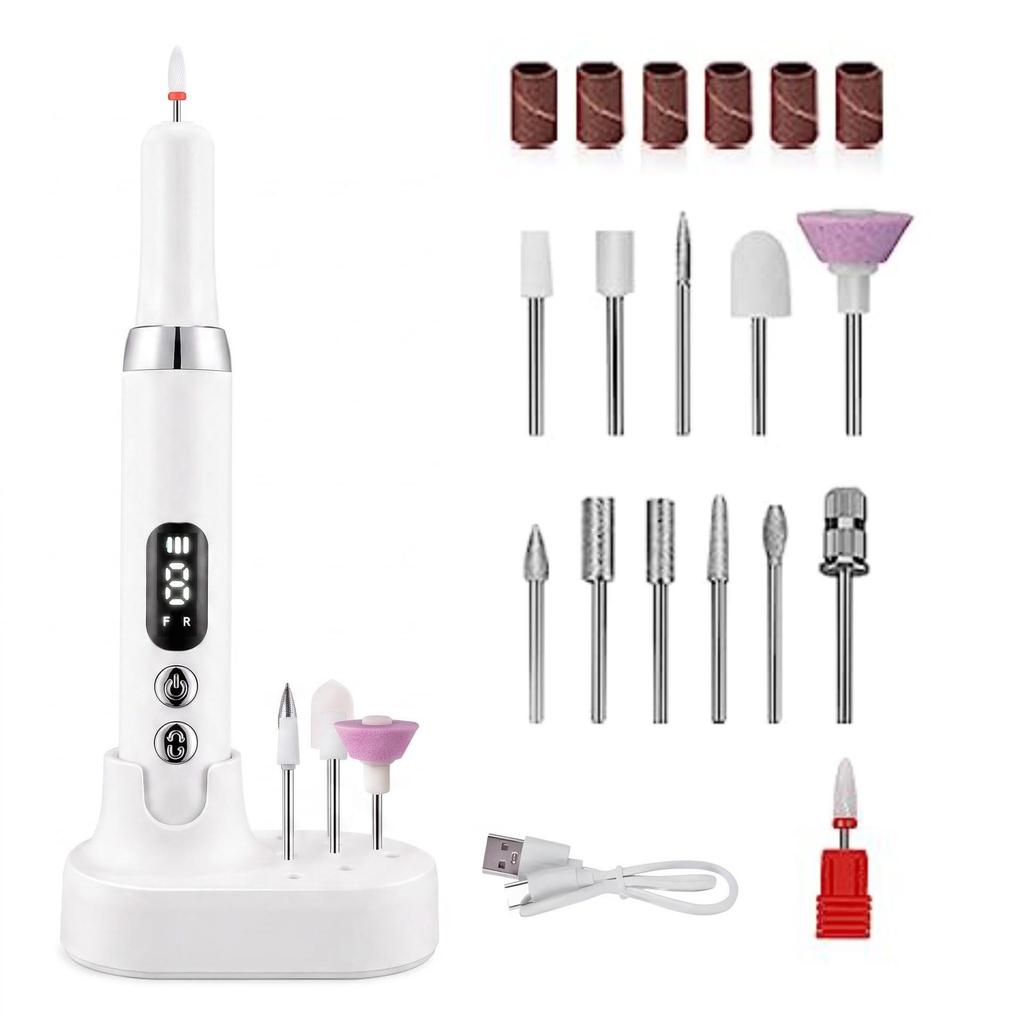 Portable Electric Nail Care Grinder - Wireless Nail Polishing Pen