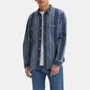 Levis Striped Loose Western Long Sleeve Shirt Men Shirts Blue A1919-0040