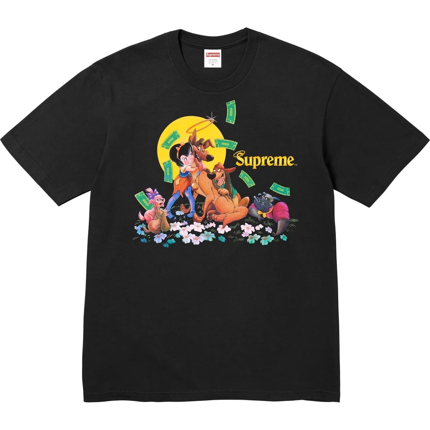 Supreme All Dogs Go To Heaven Tee Black M