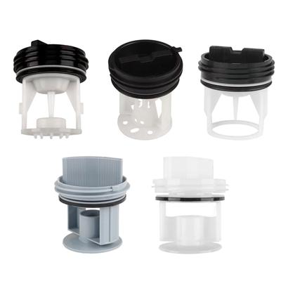 Plastic Washing Machine Drain Pump Cover Assembly Reliable Water Stopper Overflow Protection for Laundry Use