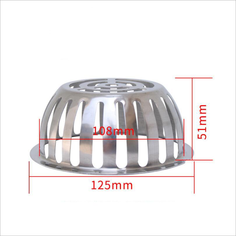 Odpływ podłogowy dachowy ze stali nierdzewnej zapobiegający zatykaniu, Rura kanalizacyjna rynny dachowej Filtr przeciw szczurom, Duży przepływ Sitko deszczowe