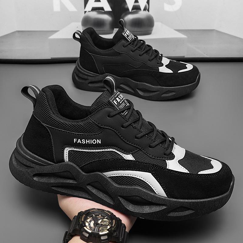 

Мужские весенние дышащие рабочие кроссовки - Модные, универсальные, на толстой подошве, нескользящие повседневные кроссовки для папы 39