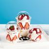 50 PCS New Lids Disposable Plastic Cups Cupcake Transparent Ice Cream Cups Multipurpose Food Grade Milk Tea Cups
