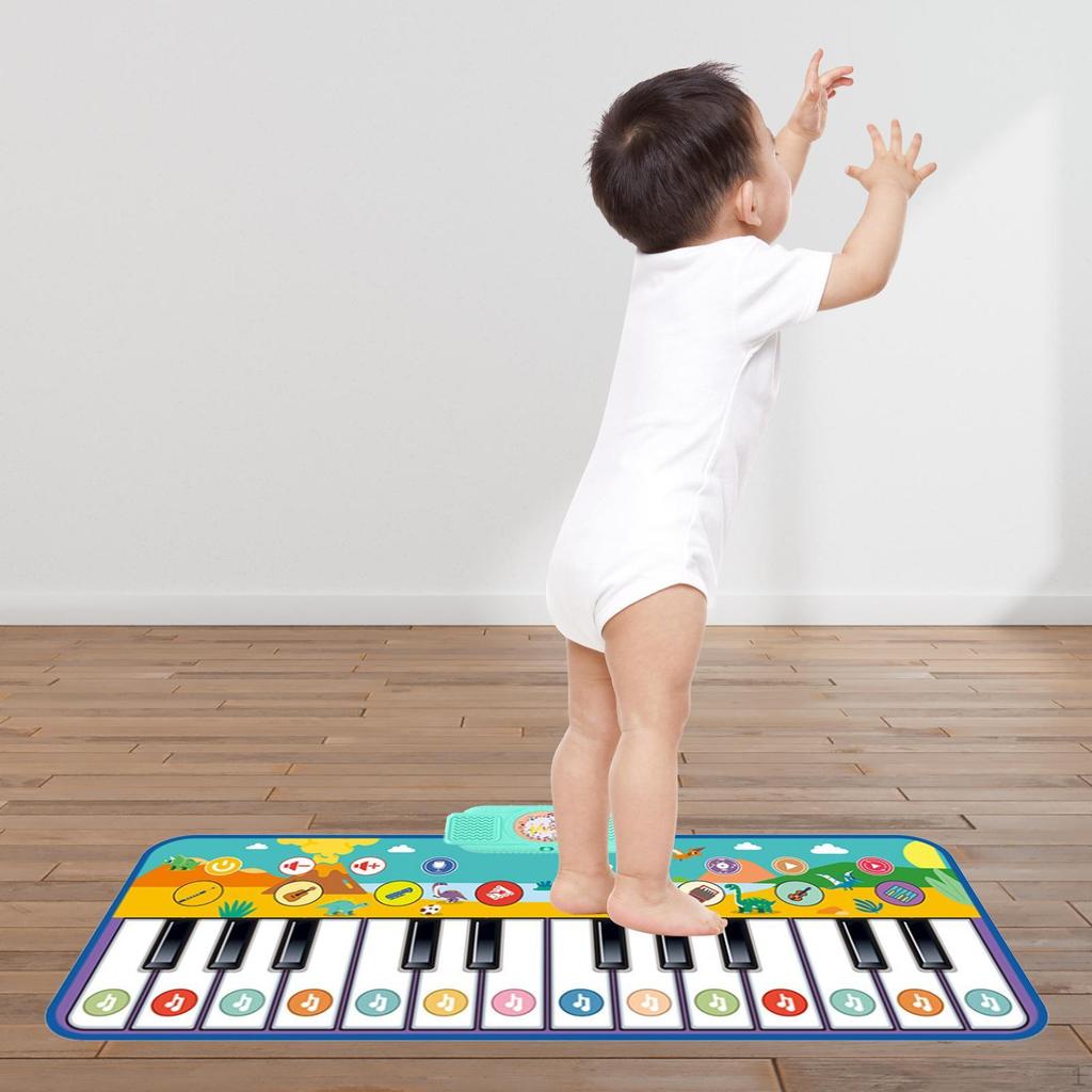Floor Piano Mat for Toddlers 14 Keys 8 Musical Instruments