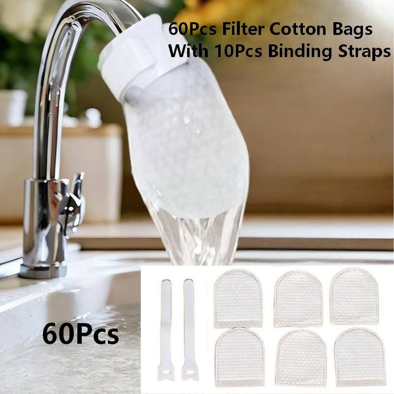 Reliable 40Pcs Faucet Filter Cotton Bags for Maintaining Fresh Water in Your Kitchen