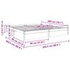 Bed Frame Wax Brown 200 x 200 cm Solid Pine Wood