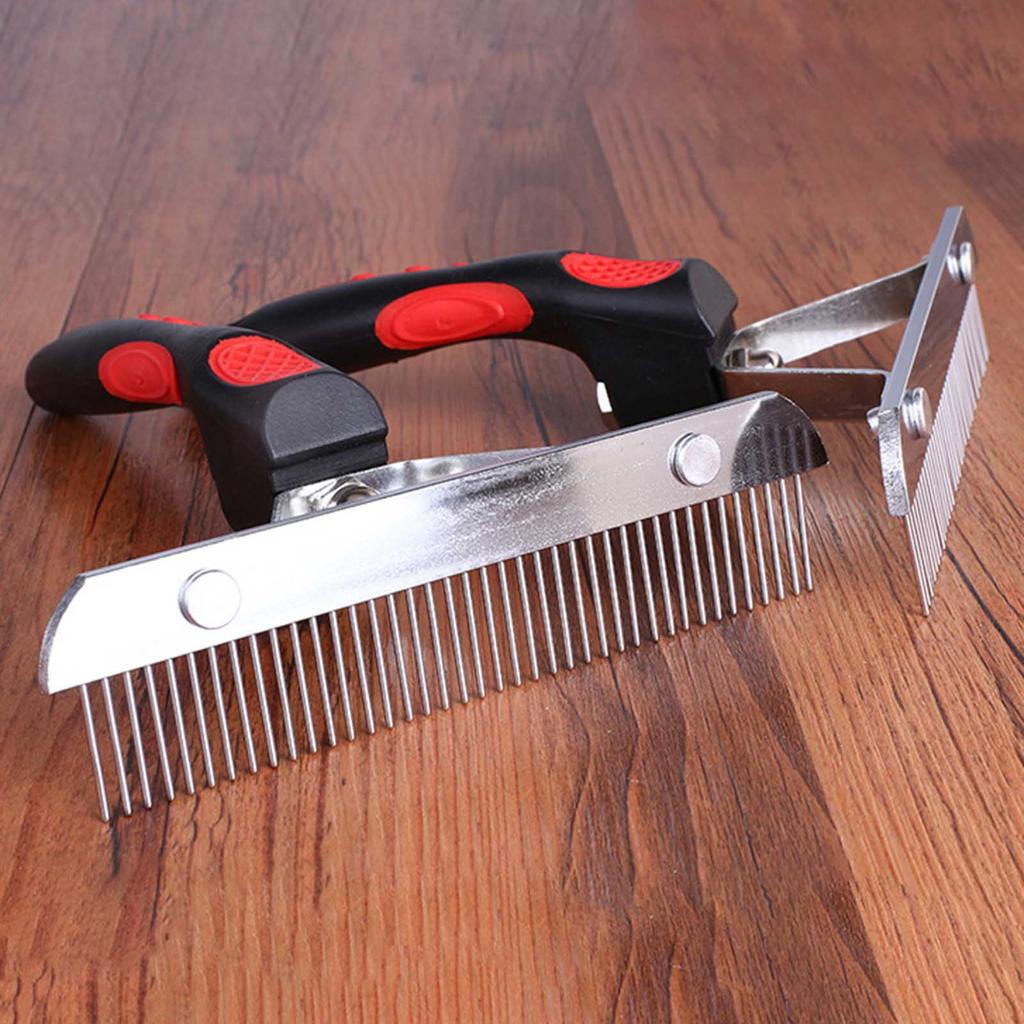 Buy Dematting Comb with Stainless Steel Rounded Teeth Professional Pet ...