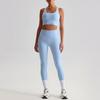 Women's Cross Sport Bra & High-Waist Yoga Set