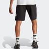 Adidas Logo Print Straight-Leg Athletic Shorts Men Bottoms Black White IC3737