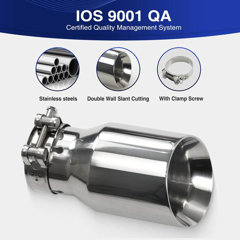 Exhaust Racing Exhaust Tip Stainless Steel Universal tail pipe decoration nozzles stainless Muffler Tail Tips Modify
