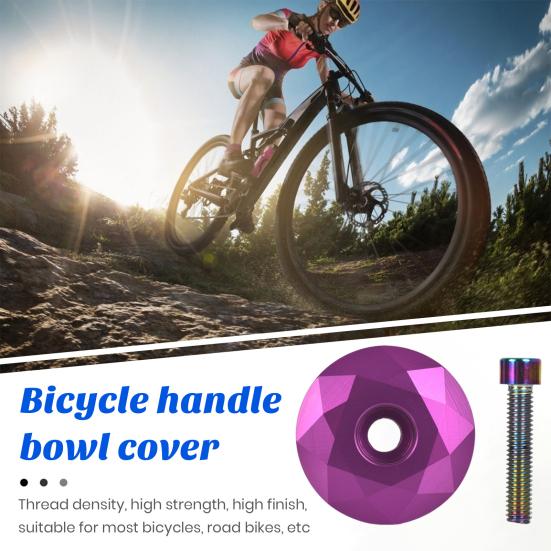 31.8MM Bicycle Headset Top Cap with Bolt CNC Aluminum Alloy MTB Mountain Road Bike Front Fork Stem Top Cover Bike Accessories