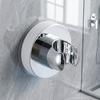Polished Chrome Suction Cup Shower Head Holder Adjustable Spray Wand Base Bracket for Bathroom Hardware & Shower Accessories