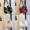 Trendy Summer Canvas Tote Bag With Colorful Stripes Large Capacity For Women