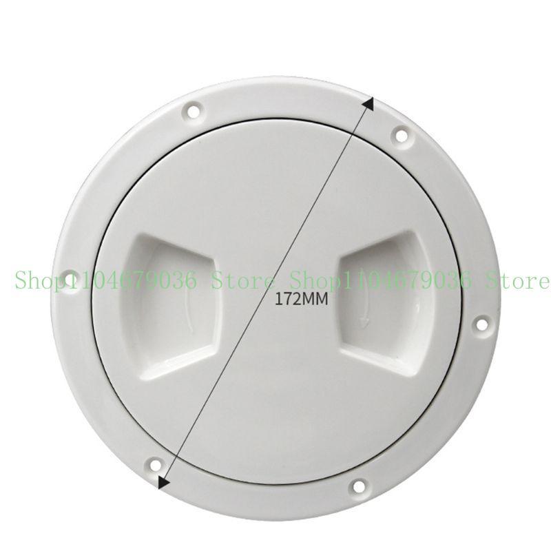 5 inch Non-Slip Deck Plate Corrosion Resistant Marine Access Boat Inspection for Hatch Cover Plate for Marine Boating Wa