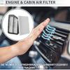 Engine Cabin Air Filter Combo Set Filter Kit Air Filter Cleaner Element No.971332H000 for Hyundai Elantra 1.8L 2.0L 2014-2016 for Engine AC 1 Set