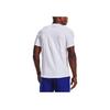 Under Armour Solid Color Letter Logo Print Round Neck Short Sleeve T-Shirt Men Tops White 1361683-100