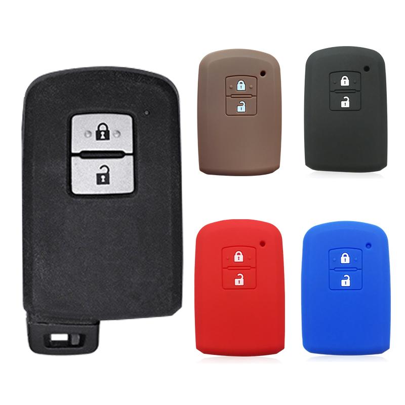 Custodia morbida in silicone per chiave auto per Toyota Prius Plus Auris Avalon Verso Rav 4 Corolla 2013 Yaris Ibrida Portachiavi Telecomando 2 Pulsanti