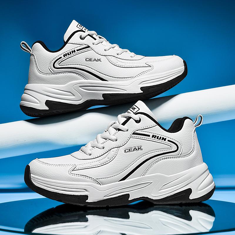 Men's Plus-size Light Casual Sneakers Four Seasons New Breathable Soft-sole Non-slip Outdoor Running Shoes Student Sports Shoes